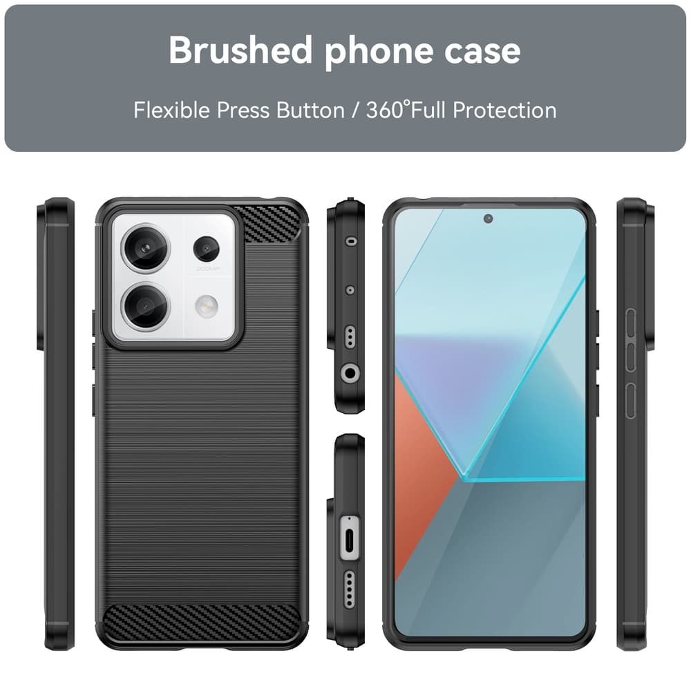 Karbonski ovitek za Xiaomi Redmi Note 13 5G - črn 2