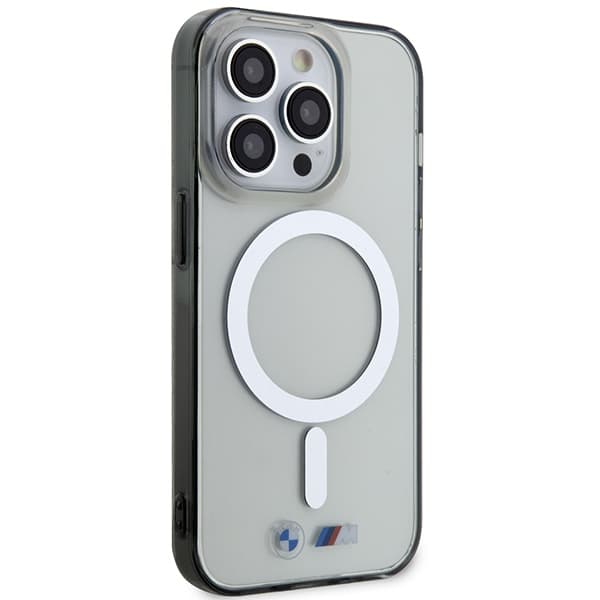 Ovitek BMW Silver Ring MagSafe za iPhone 14 Pro Max 6.7" transparenten 4