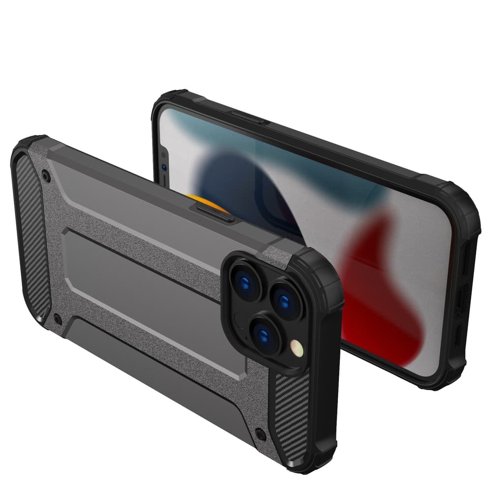 Ovitek Hurtel Hybrid Armor za iPhone 14 Pro Max, moder 2