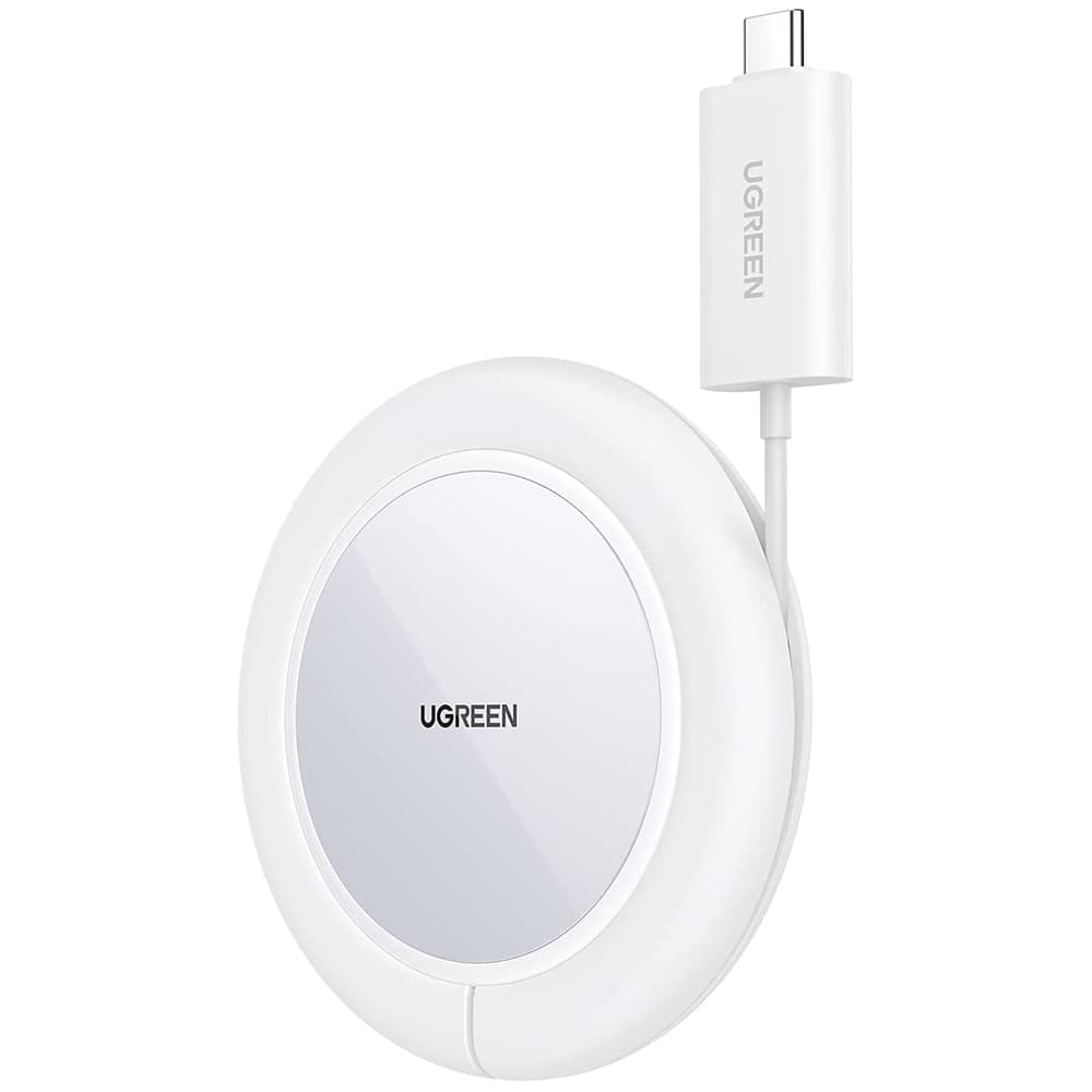 Ugreen CD245 40123 brezžični Qi/MagSafe polnilec 15W, bel