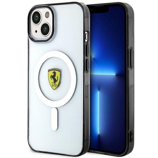 Ferrari FEHMP14MURKT etui za iPhone 14 Plus 6.7" prozoren Outline Magsafe