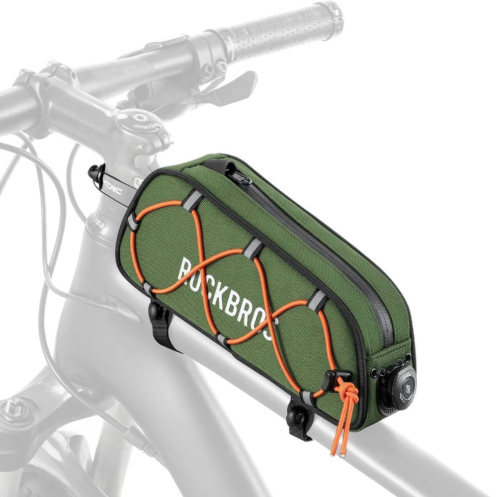 Rockbros TL004 ROAD TO SKY okvirna torba za kolo, vodoodporna, 0.7 l - zelena