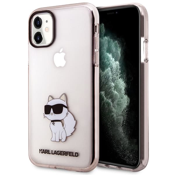 Karl Lagerfeld etui za iPhone 11 / Xr, roza, Ikonik Choupette
