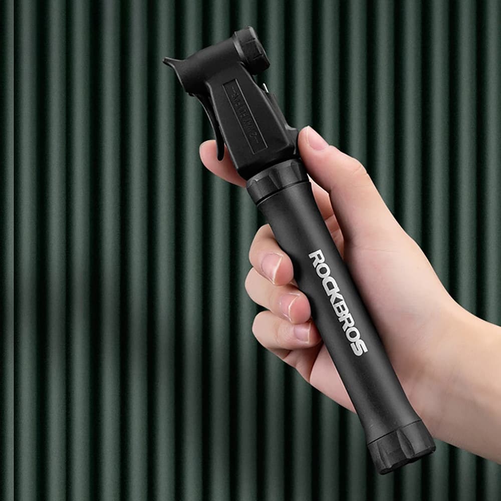ROCKBROS TM-1701P 80 PSI Mini kolesarska tlačilka (Presta/Schrader), črna 3