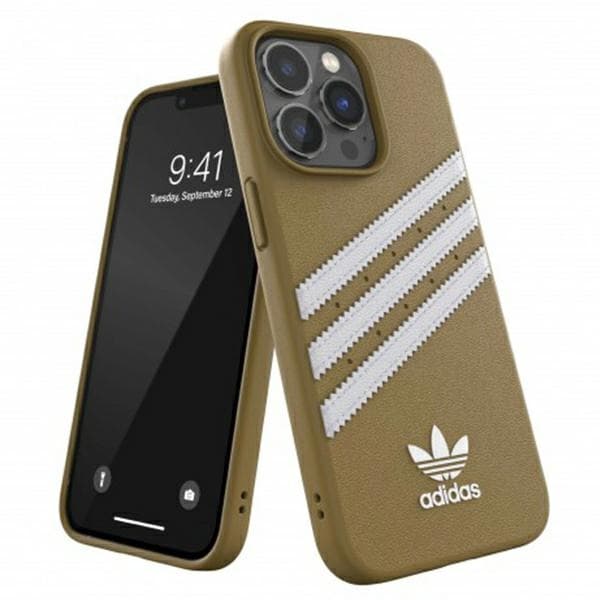 Adidas OR Molded Case PU ovitek za iPhone 13 Pro Max (bež/zlata) 8