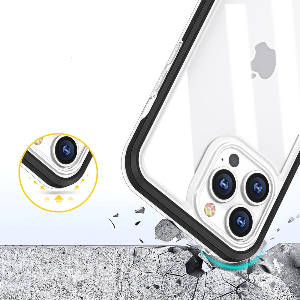 Clear 3in1 ovitek za Samsung Galaxy A03, črn 4