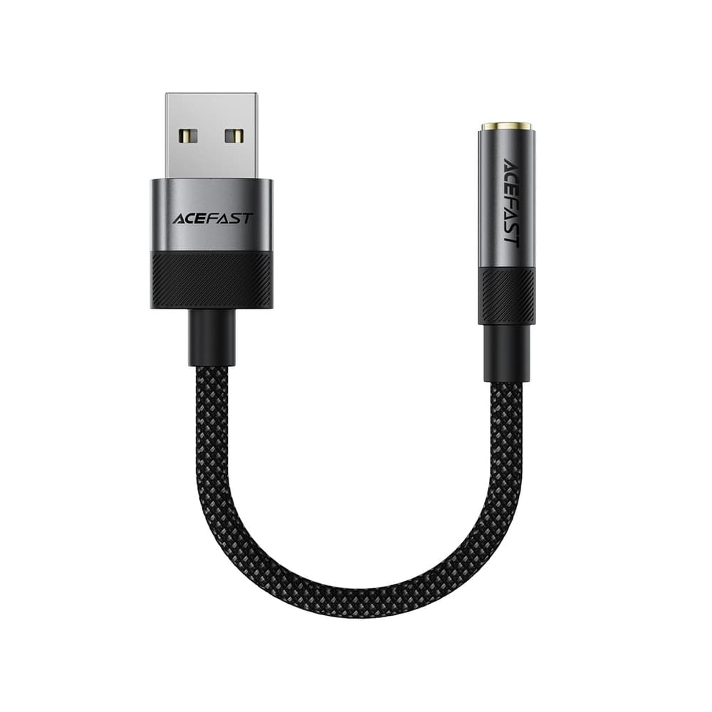 Acefast J13 USB-A na 3.5mm mini jack adapter, črn 2