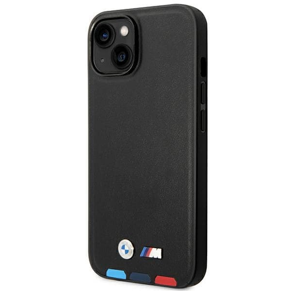 BMW ovitek za iPhone 14 Plus 6.7" (usnjeni, črn) 2