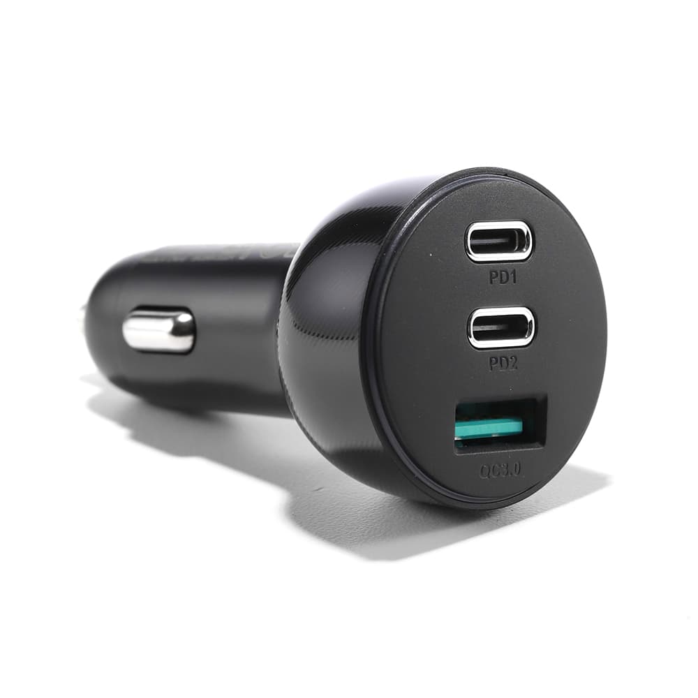 Joyroom 70W avtomobilski polnilnik, 3 vrata (USB, 2x USB C), črn 6