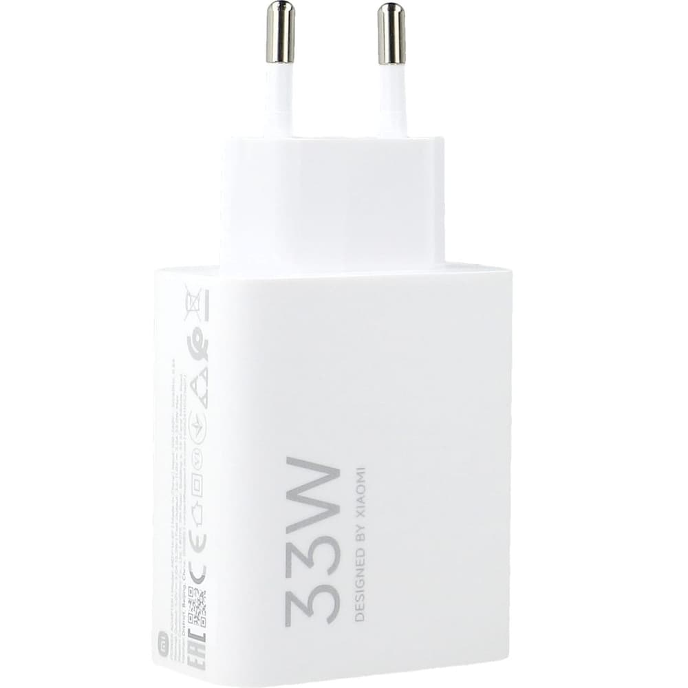 Xiaomi MDY-16-EF 33W USB-A zidni polnilnik s USB-C kablom, bel 4