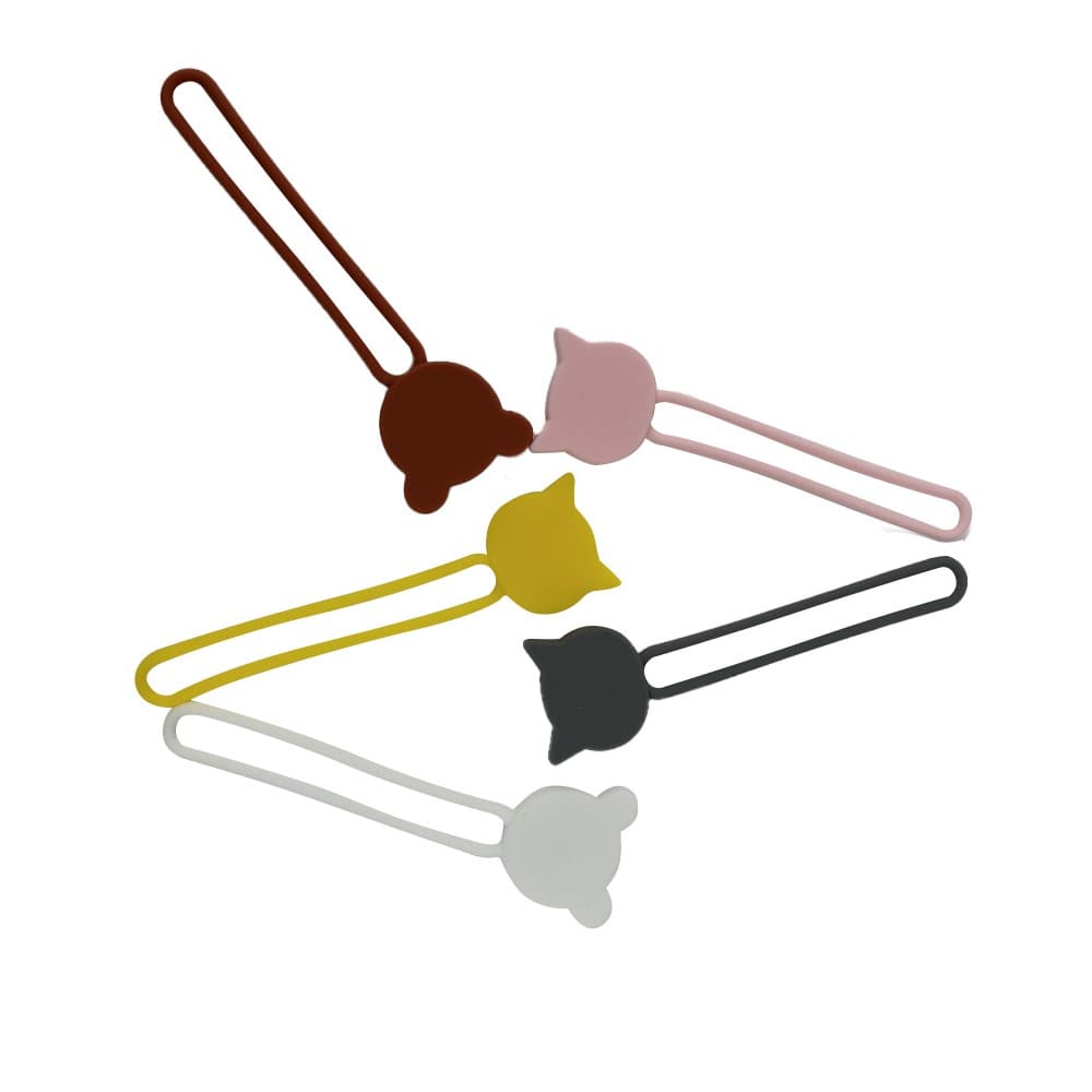 Silikonski organizator za kable - bel 4