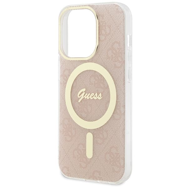 Guess IML 4G MagSafe etui za iPhone 15 Pro - roza 6