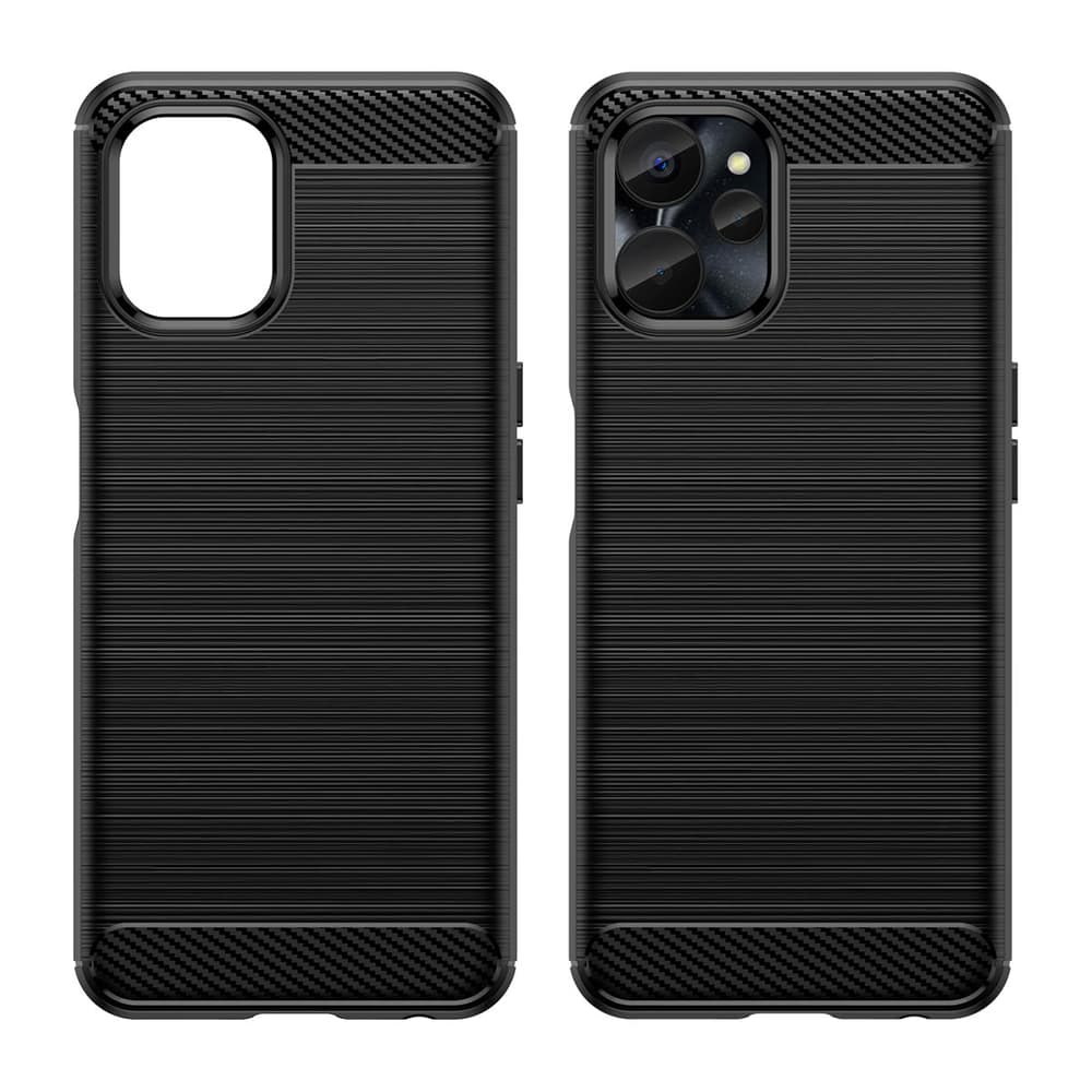 Carbon ovitek za Realme 10 5G / 9i 5G - črn