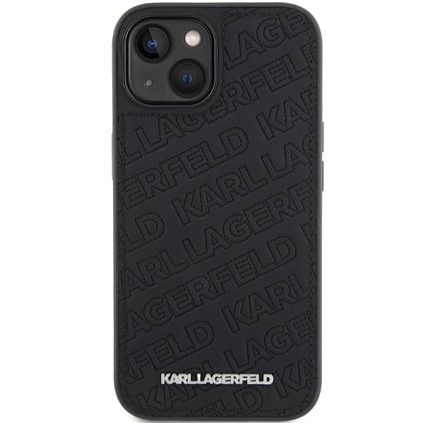 Karl Lagerfeld ovitek Quilted K Pattern za iPhone 15 - črna 3