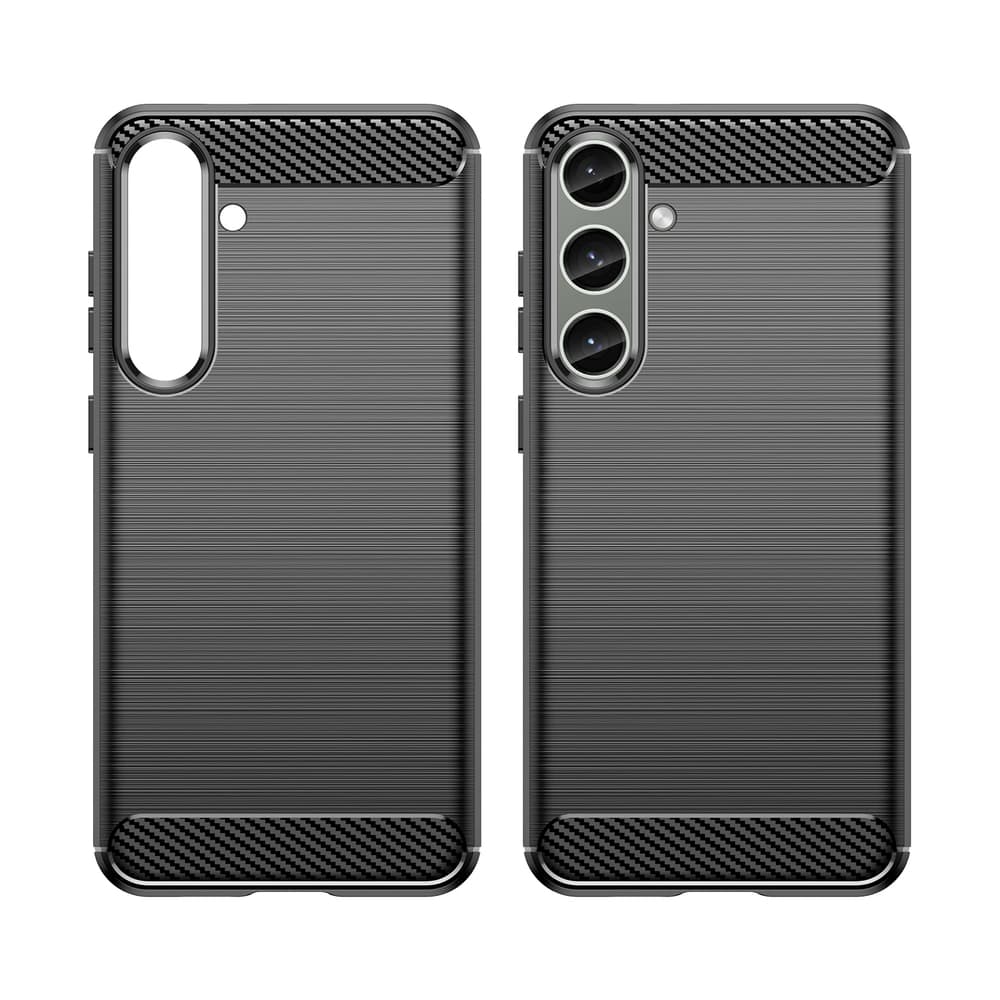 Carbon Case ovitek za Samsung Galaxy S24+ - črn, fleksibilen silikon 7