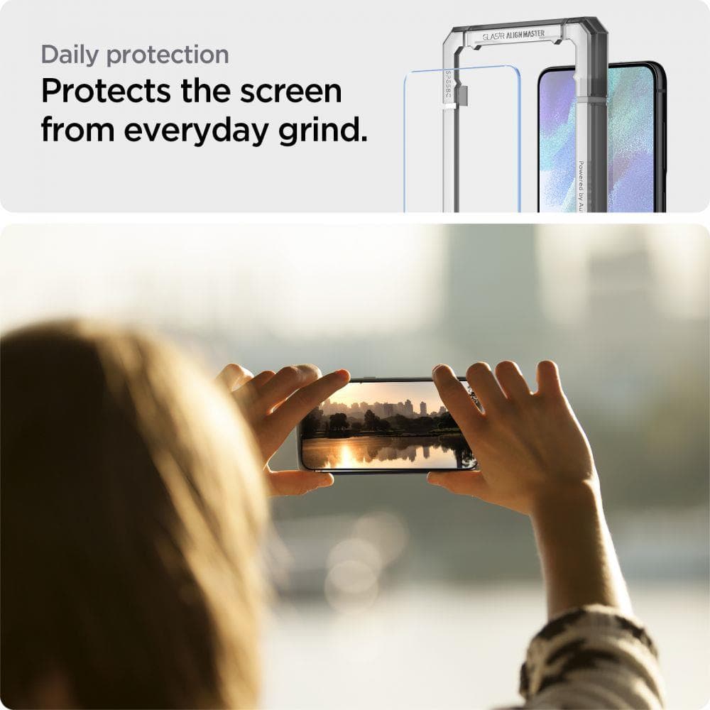Spigen AlignMaster folija za Samsung Galaxy S21 FE (2 kosa) 3