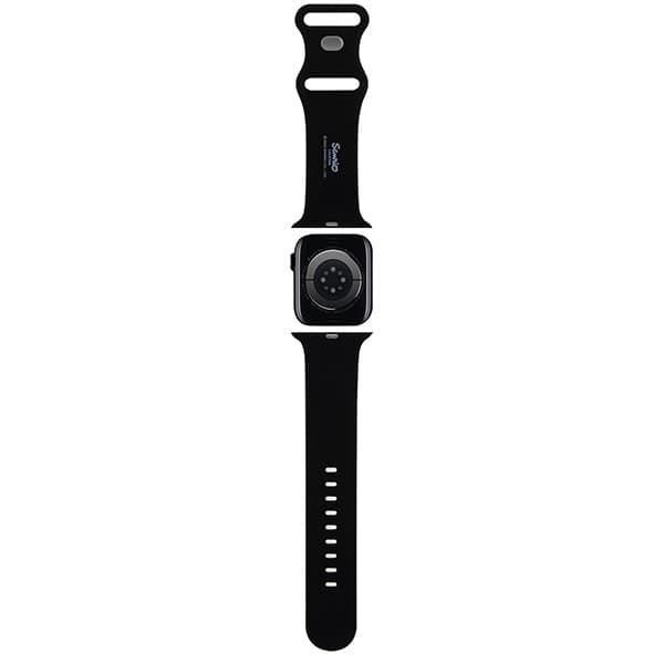Hello Kitty silikonski trak za Apple Watch 42/44/45/49mm - črna 2