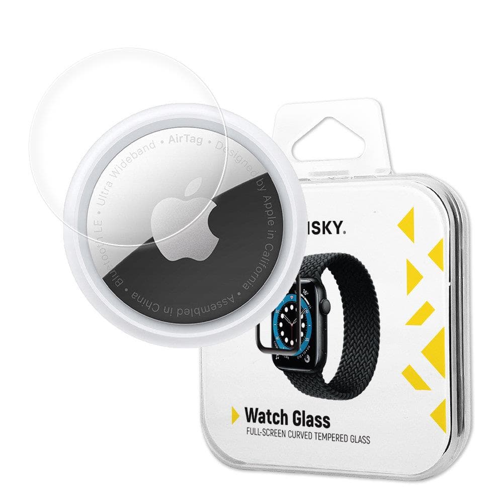 Wozinsky Watch Glass hibridno steklo za AirTag, črno
