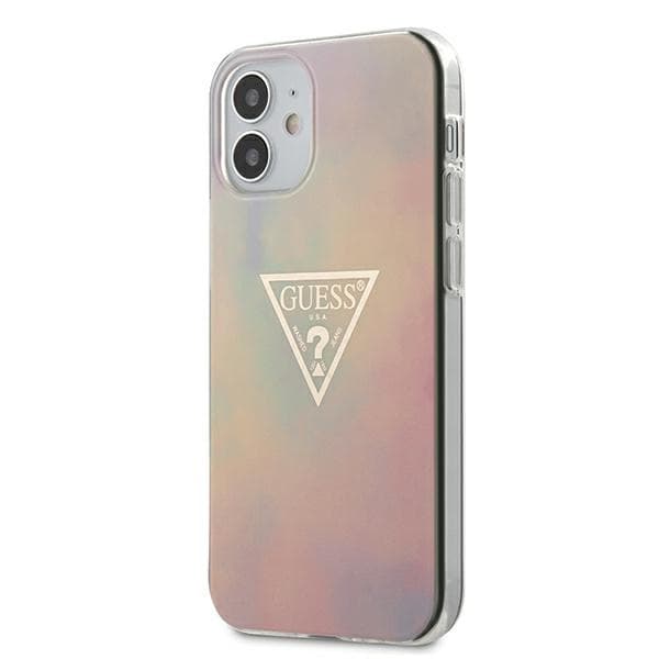 Ovitek Guess GUHCP12SPCUMCGG01 za iPhone 12 mini 5.4", roza, Tie & Dye
