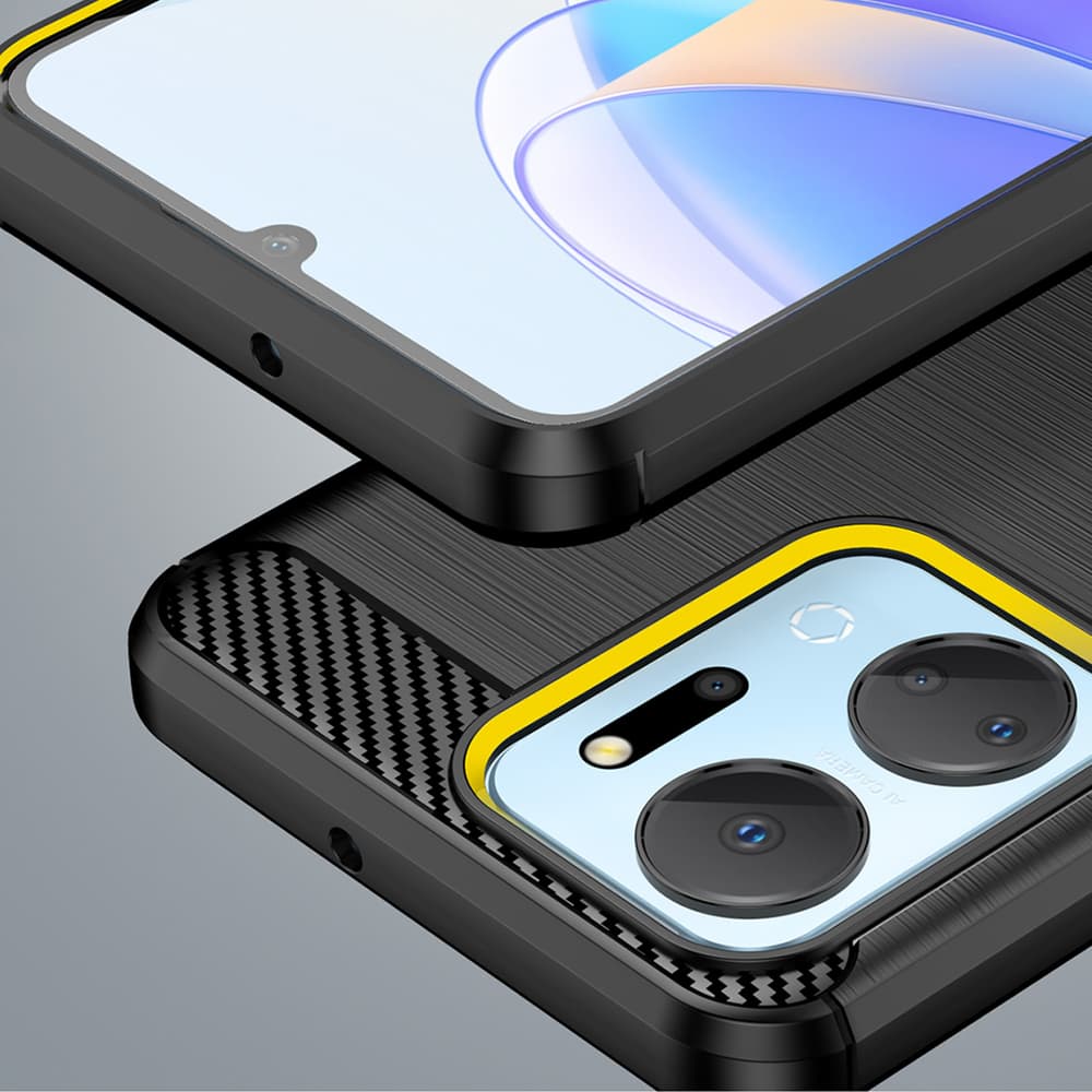 Carbon Case ovitek za Honor Play 40 Plus / Honor X7a (črn) 6