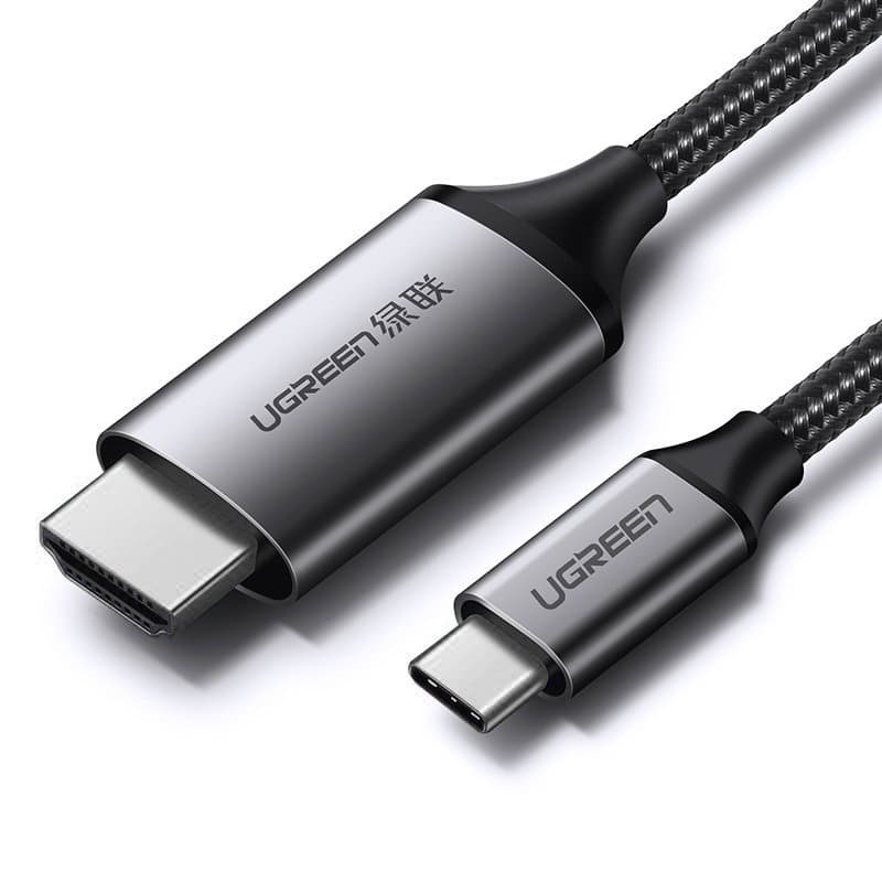 Adapter Ugreen HDMI na USB Type C, 4K 60Hz, 1.5m, črn-siv