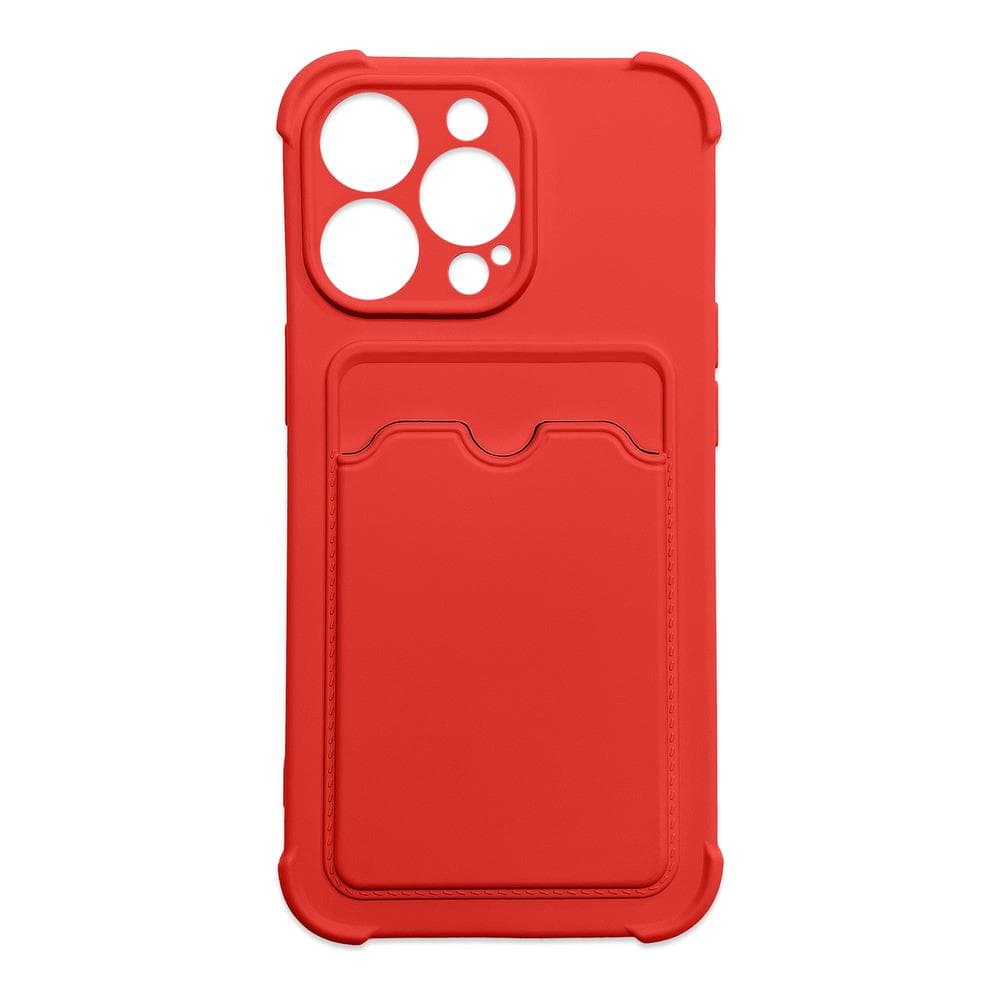 Ovitek s prostorom za kartice za Xiaomi Redmi Note 10/10S, silikonski, zračni ovitek - Rdeča