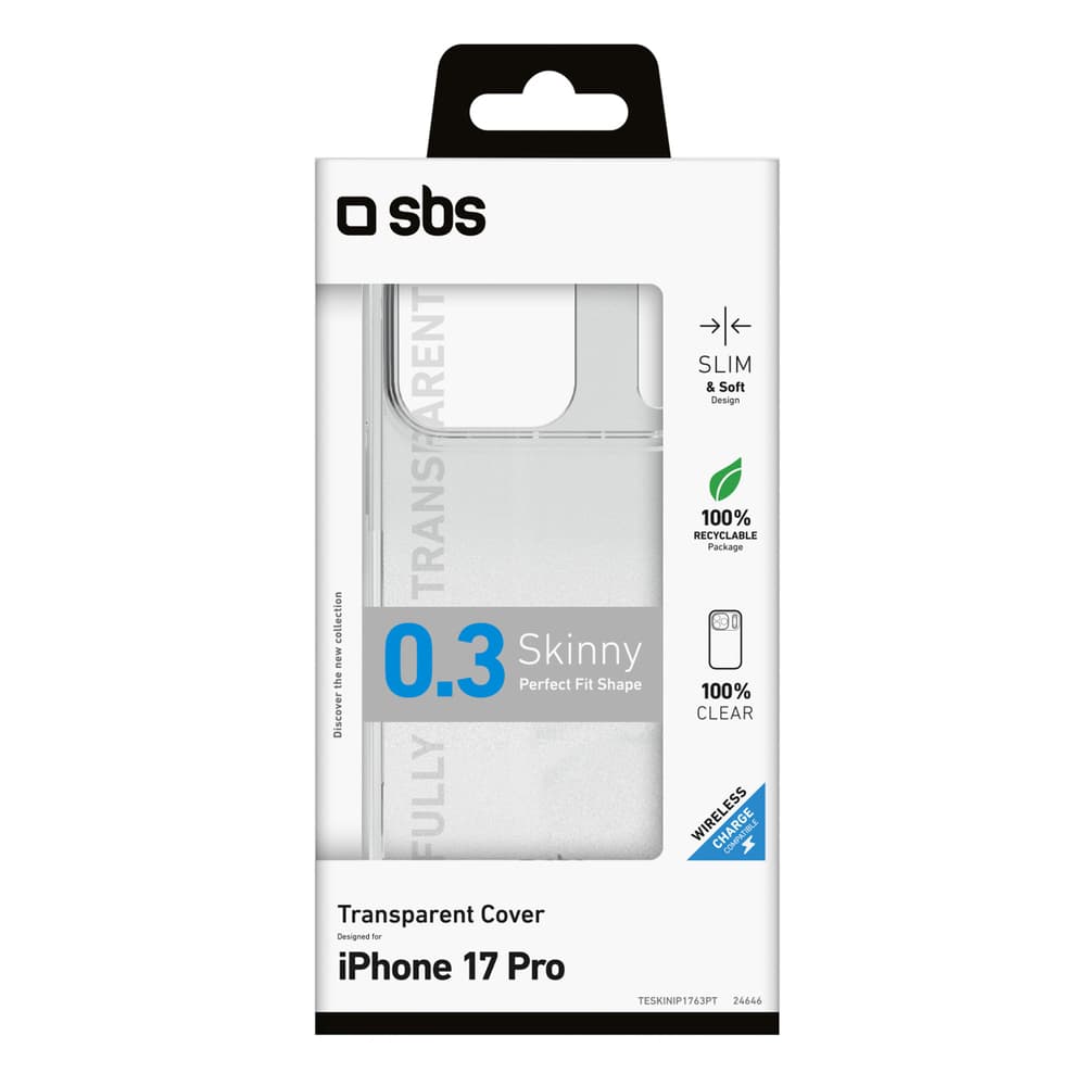 SBS Skinny ovitek za iPhone 17 Pro - prozoren 2