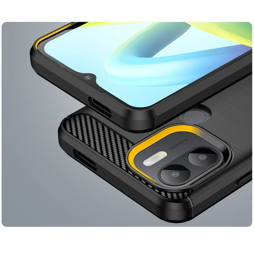 Carbon ovitek za Xiaomi Redmi A1+ - črn 6
