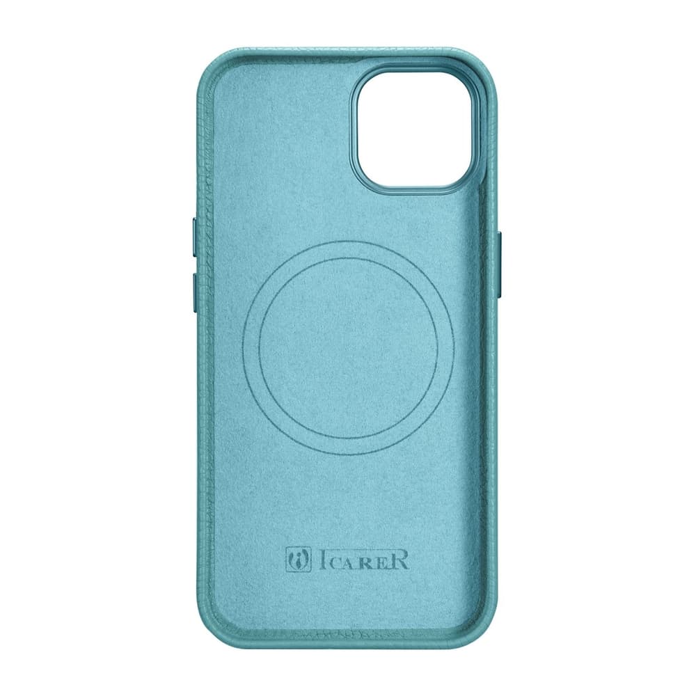 Ovitek iCarer Litchi za iPhone 14 Plus, zelen 8