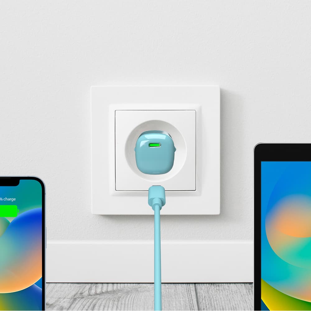 Puro 20W GaN USB-C zidni polnilnik - zelen 3