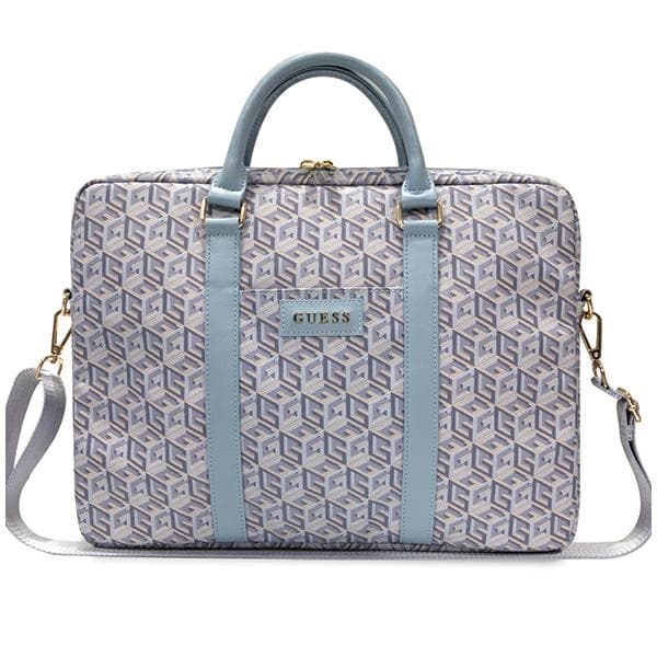 Guess GCube Stripes torba za 16" prenosnik - modra