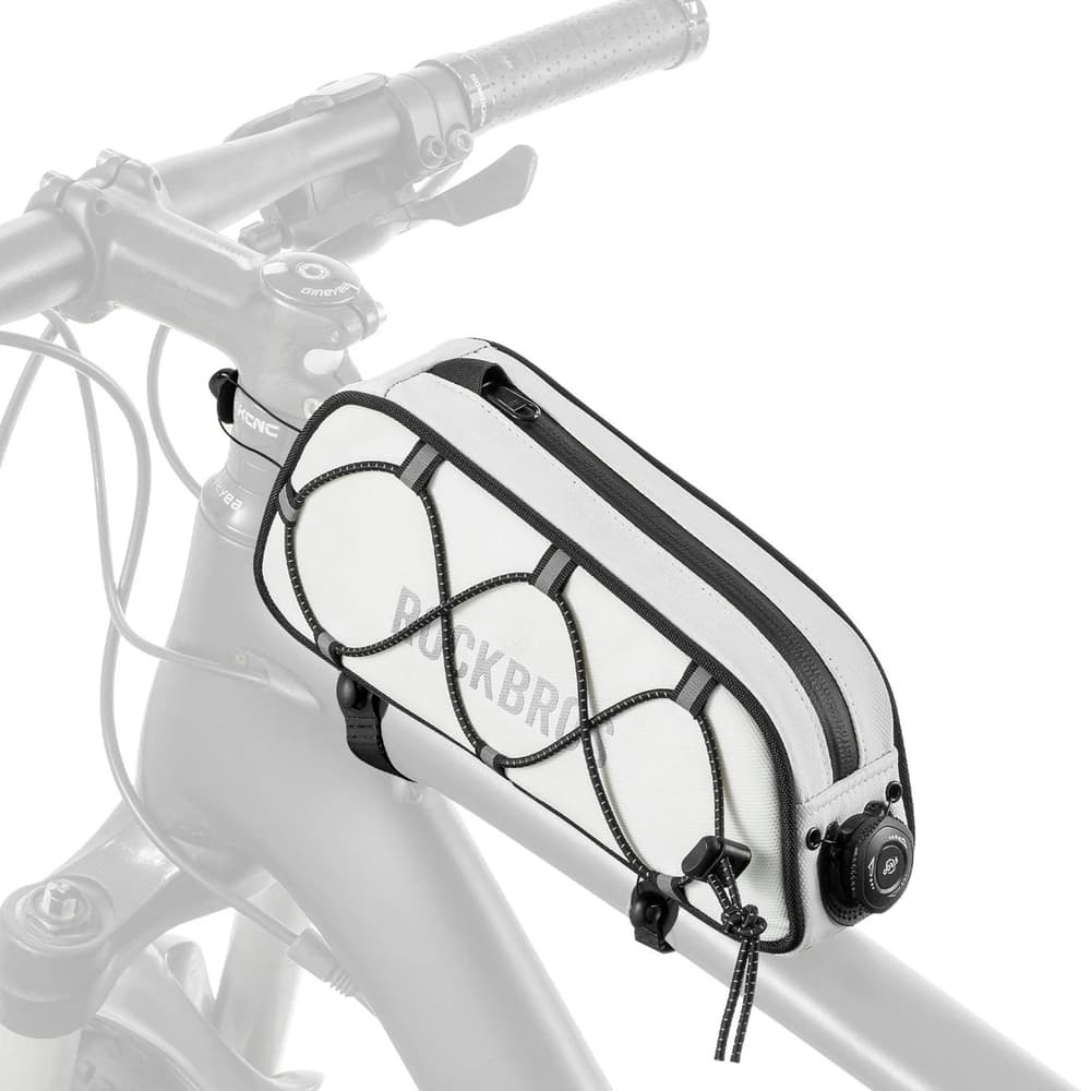Rockbros TL004 ROAD TO SKY okvirna torba za kolo, vodoodporna, 0.7 l - bela