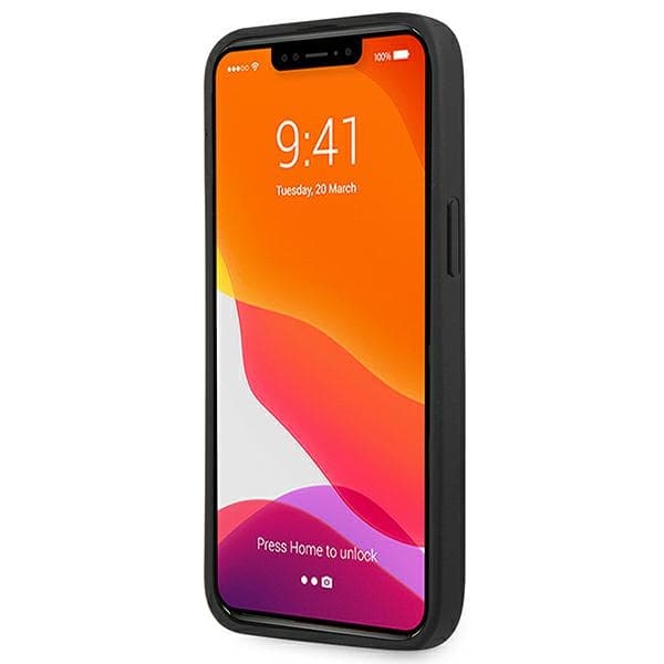 BMW usnjena etui Curve Perforate za iPhone 13 Pro / iPhone 13 - Rdeča 8