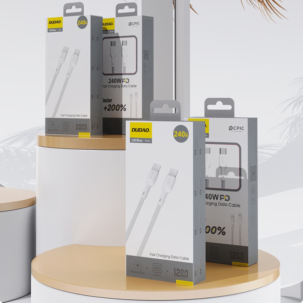 Dudao L9C Max USB-C - USB-C Kabel 2m, 240W PD, Bel 6
