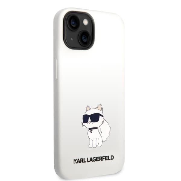 Karl Lagerfeld Silicone Choupette etui za iPhone 14 Plus - bela 4
