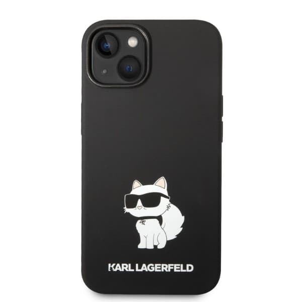 Karl Lagerfeld Silicone Choupette etui za iPhone 14 Plus - črna 3
