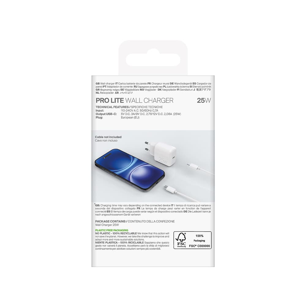 Puro Daily Prolite 25W USB-C PD polnilnik, bel 3