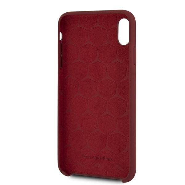 Etui Mercedes Silicone Line za iPhone Xs Max - rdeč 4