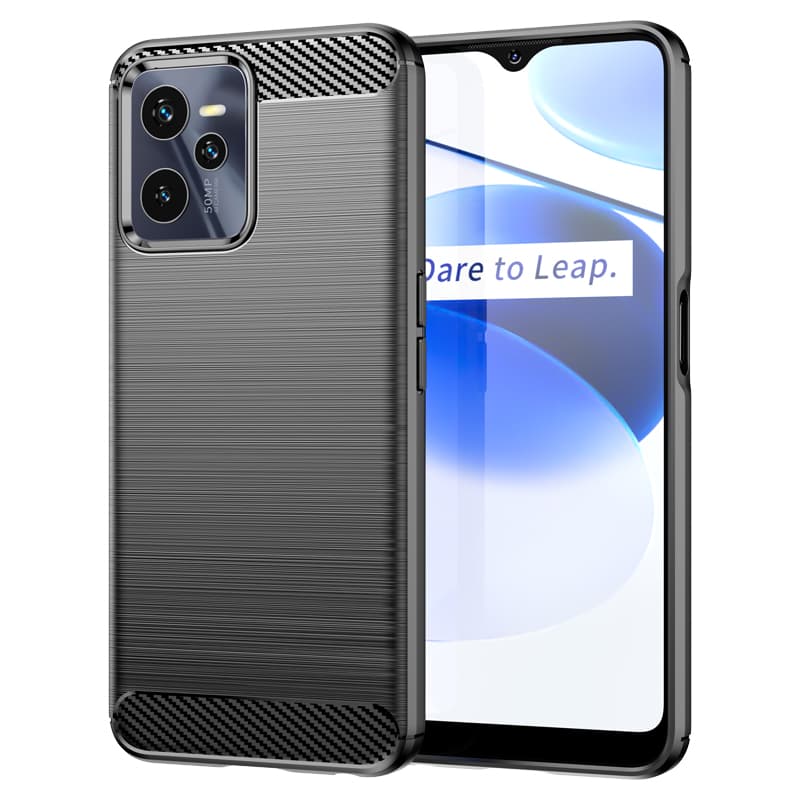 Carbon etui za Realme C35 - črni