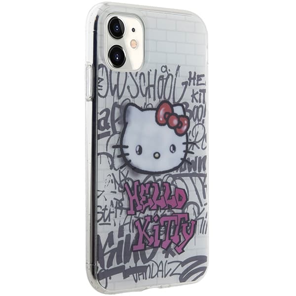 Hello Kitty IML Kitty On Bricks ovitek za iPhone 11 / Xr - bela 4