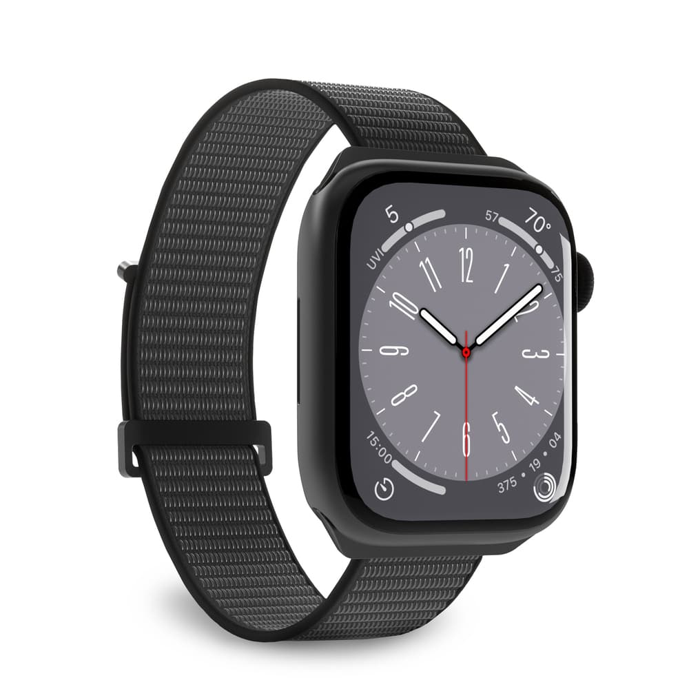 Puro Sport najlonski pašček za Apple Watch 38/40/41 mm - črn