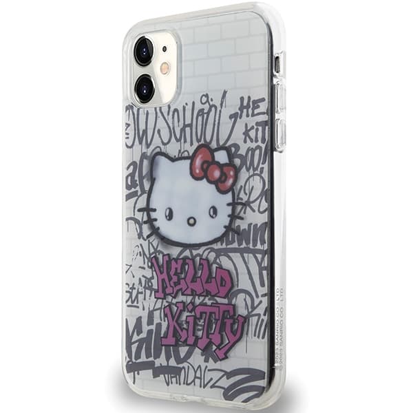 Hello Kitty IML Kitty On Bricks ovitek za iPhone 11 / Xr - bela 2