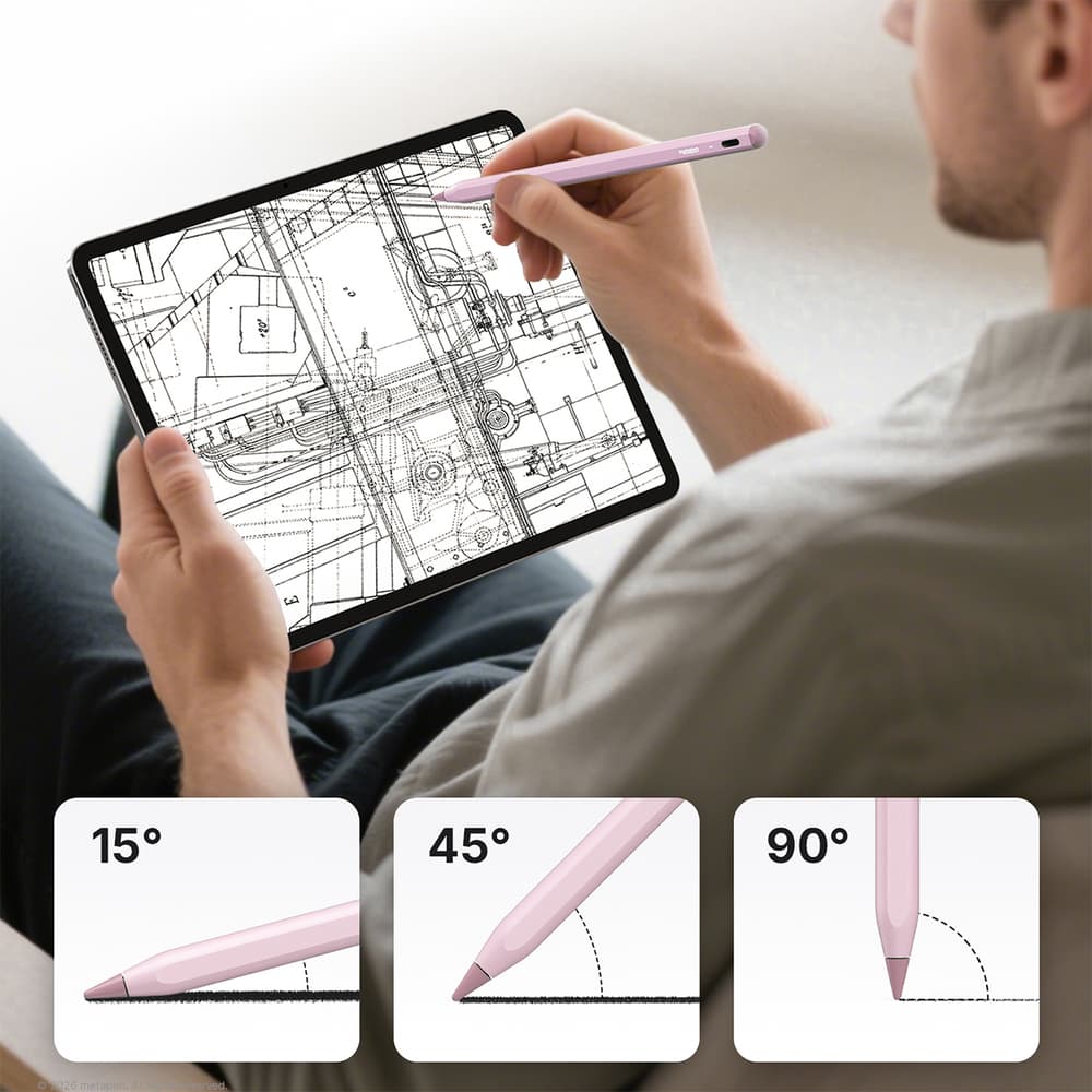 Metapen A8 Aktivni pisalo za iPad USB-C - Roza 5