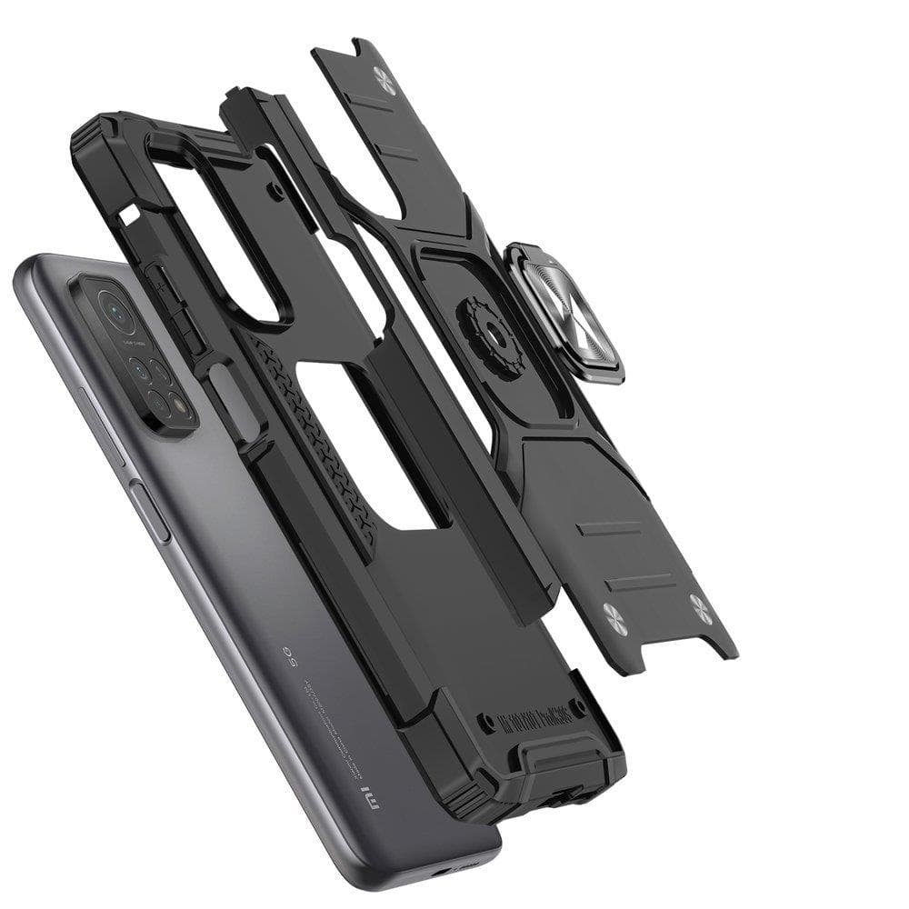 Wozinsky Ring Armor ovitek + magnetni nosilec za Samsung Galaxy A03s, moder 3