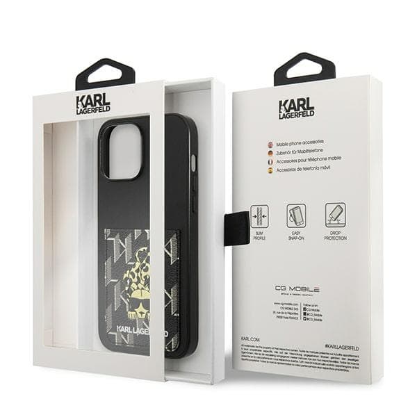 Etui Karl Lagerfeld Karlimals Cardslot za iPhone 13 Pro Max - črni 8