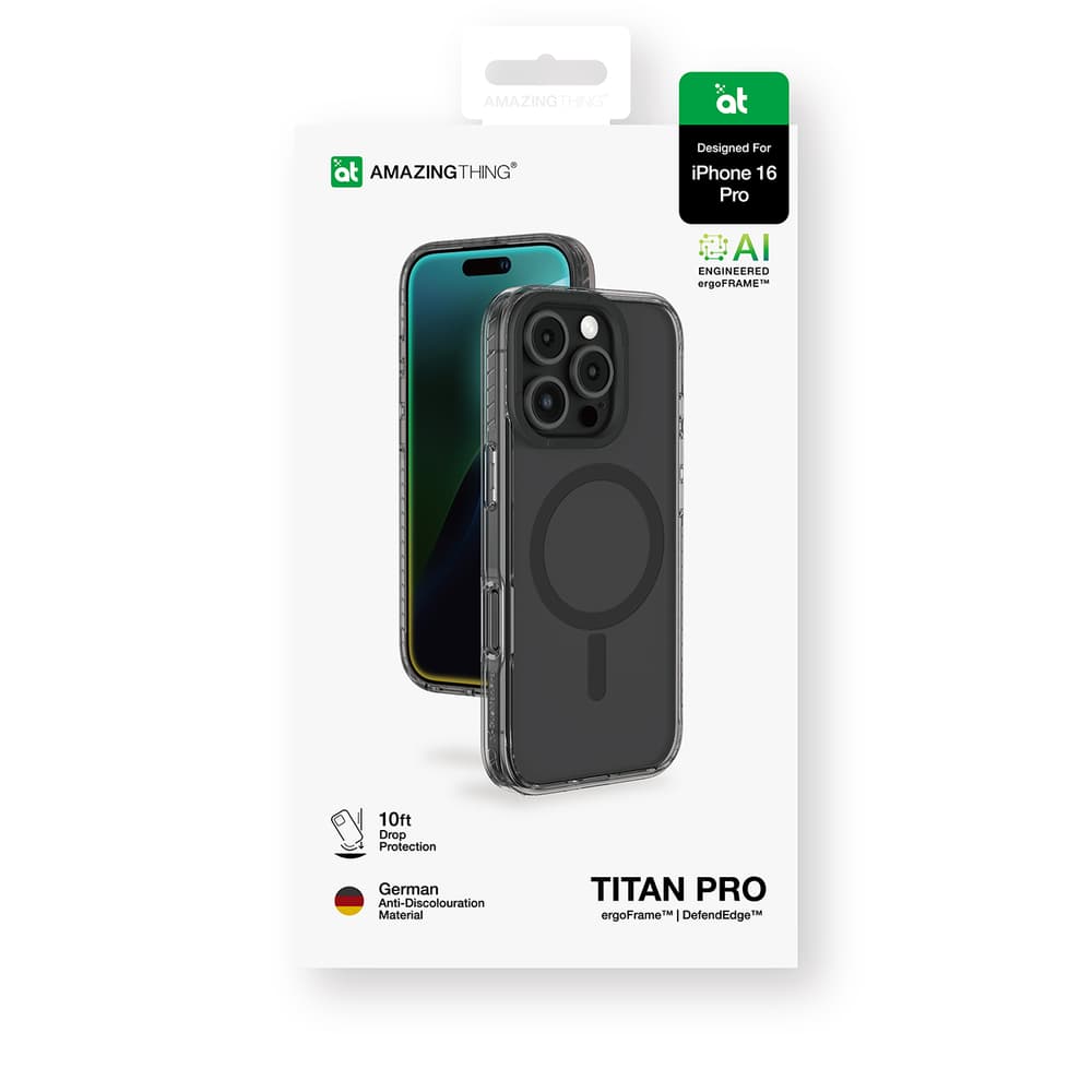 Ovitek AmazingThing Titan Pro Mag za iPhone 16 Pro - Črn 5