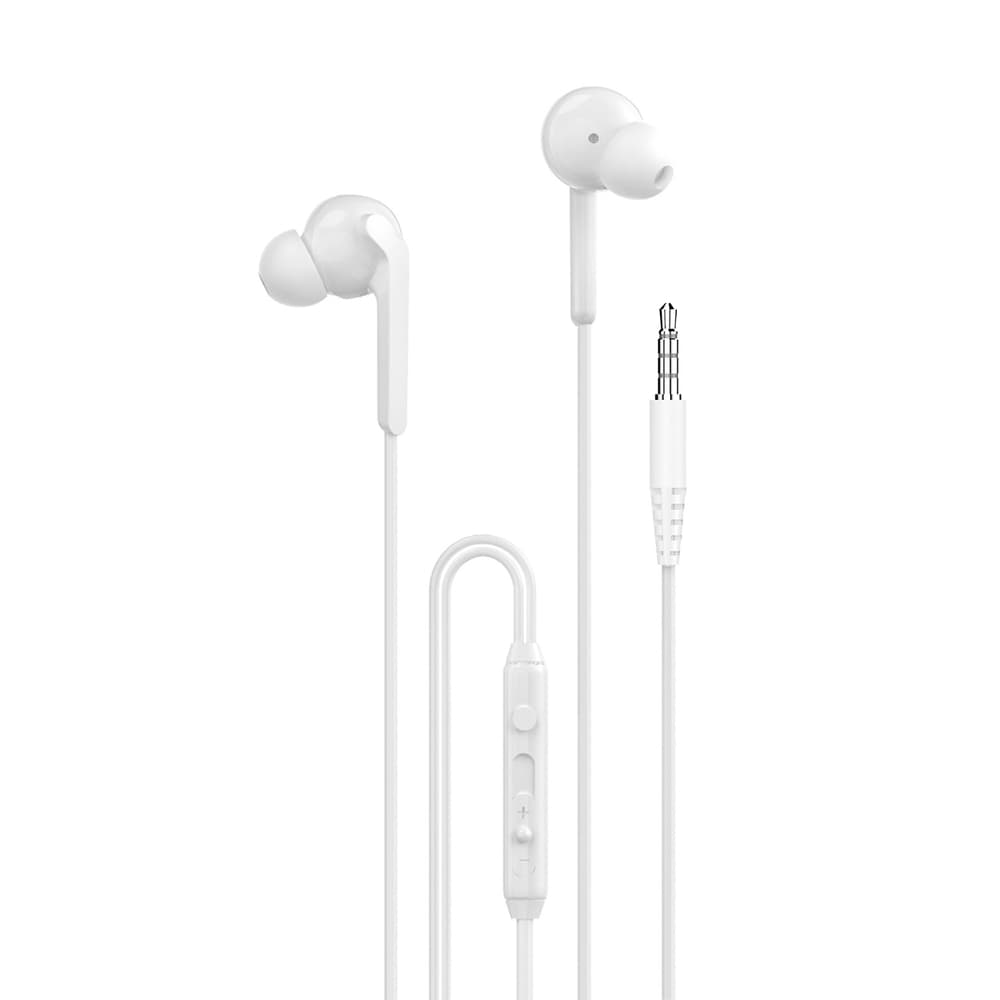 Dudao X3+ žične slušalke z mikrofonom, 3.5mm - bele