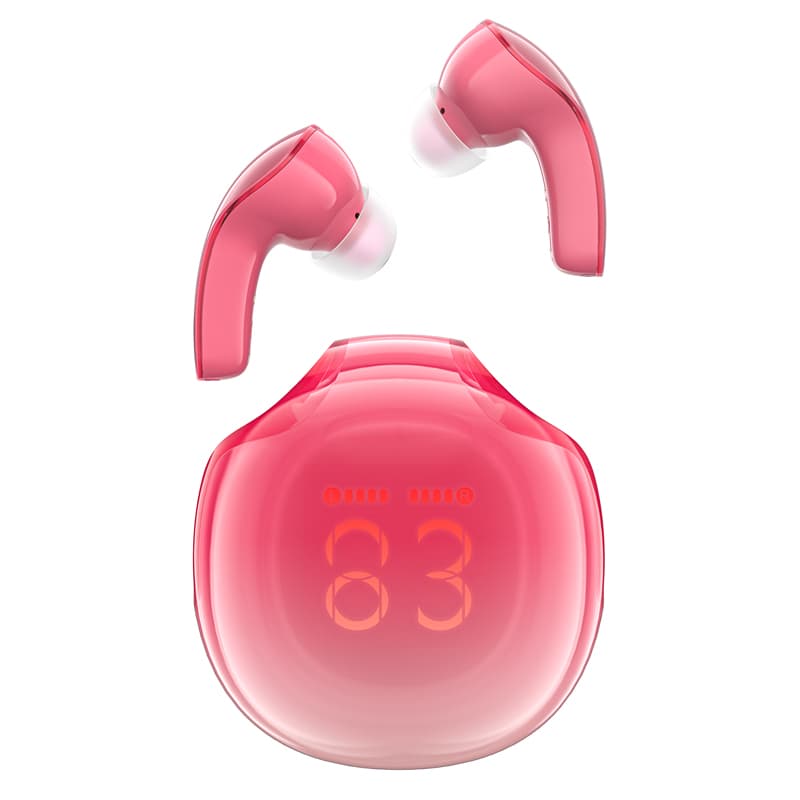 Acefast T9 Bluetooth 5.3 brezžične slušalke, rdeče