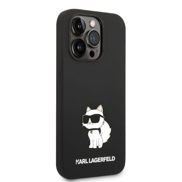 Karl Lagerfeld Silicone Choupette etui za iPhone 14 Pro Max - črna 4