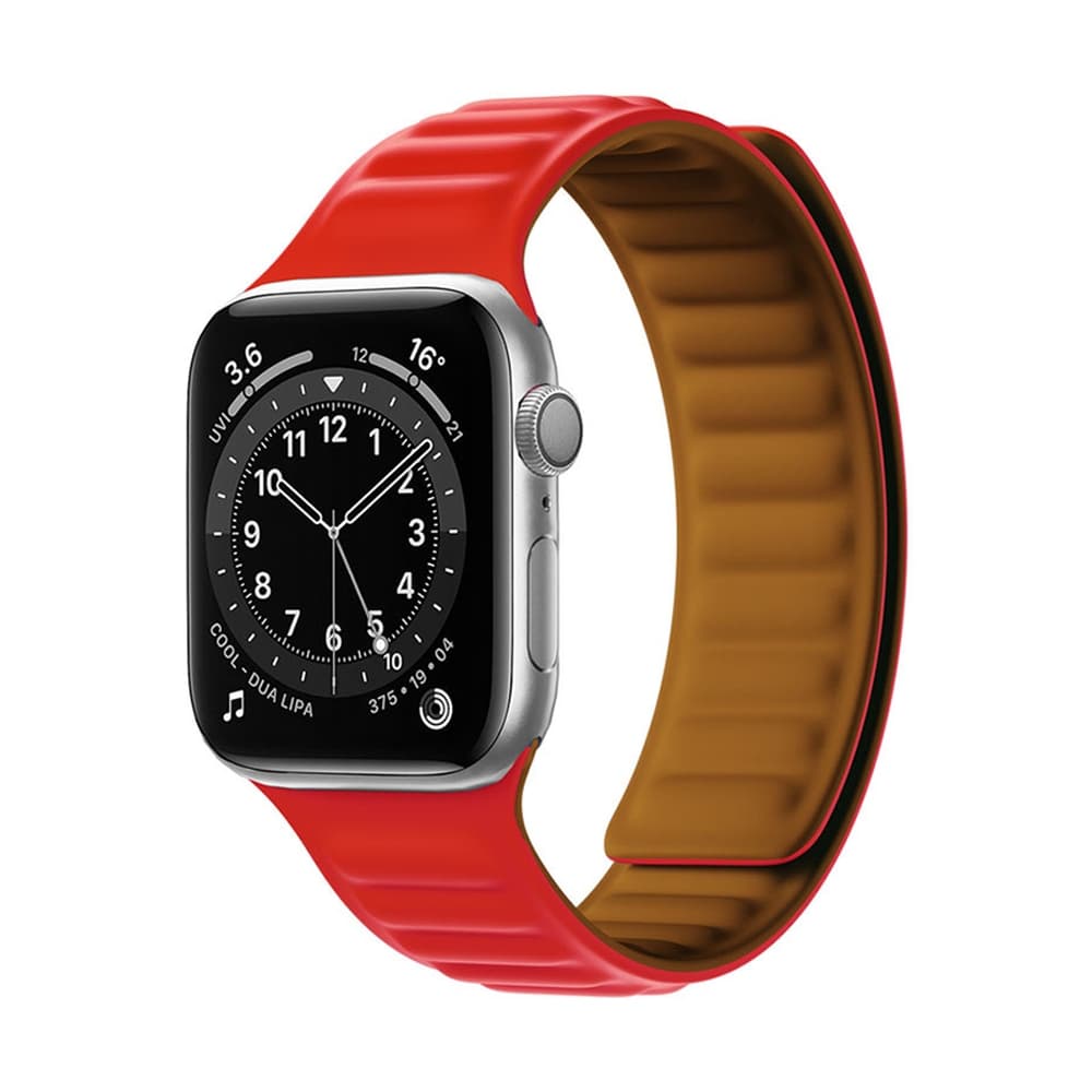 Hurtel Magnetic Strap zapestnica za Apple Watch 45mm - Rdeča